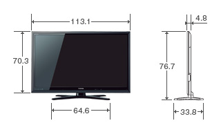 47V型RE1の外形寸法図