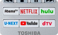 「ボタンひとつで動画配信サービスへダイレクトにアクセス」 イメージ