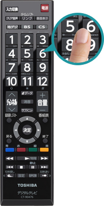 「シンプルレグザリモコン（ラージフォント）」 イメージ