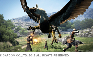 アクションゲームもスムーズに操作 イメージ &copy; CAPCOM CO.,LTD. 2012 ALL RIGHTS RESERVED.