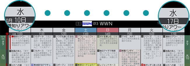 「週間番組表」 : イメージ