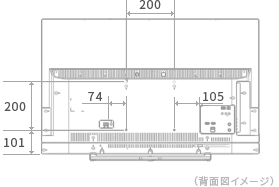 「背面図」 イメージ
