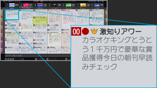 「おすすめサービス」との連動による新たな番組検索 イメージ