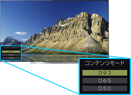 「モニター(D93/D65/D50)」 イメージ