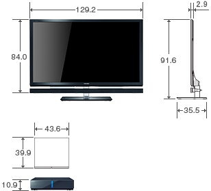 55V型XE2の外形寸法図