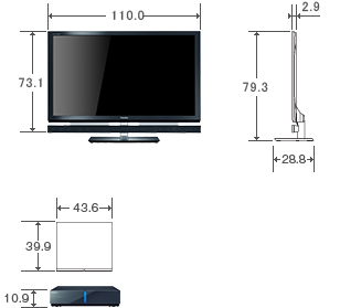 46V型XE2の外形寸法図