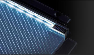 写真:LEDの光を美しく映し出す4倍速LEDパネル