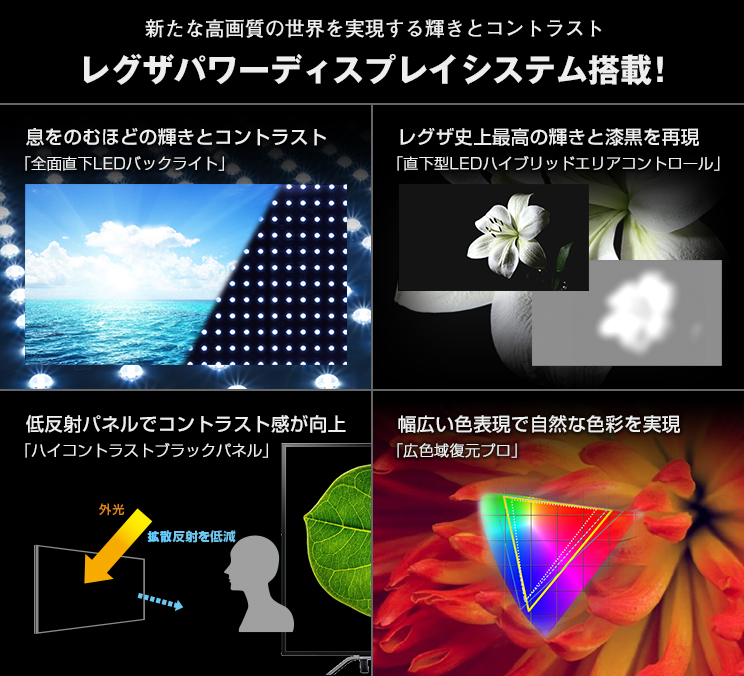 「レグザパワーディスプレイシステム」イメージ