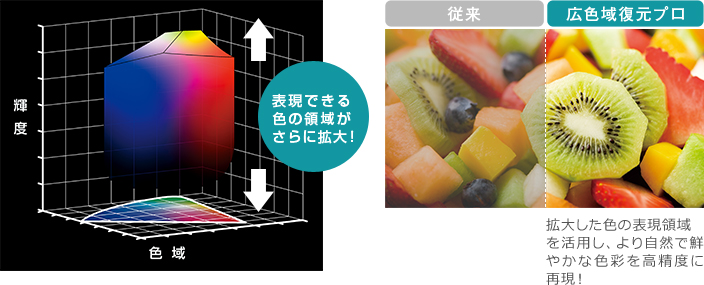 「4K広色域復元プロ」 イメージ