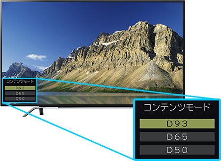 「モニター（D93/D65/D50）」イメージ