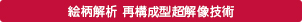 「絵柄解析 再構成型超解像技術」 : イメージ