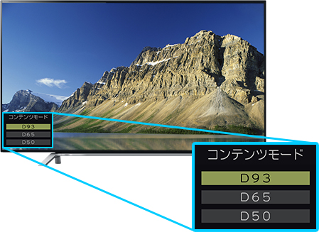 「モニター（D93/D65/D50）」 : イメージ