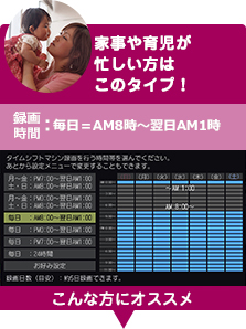 「家事や育児が忙しい方はこのタイプ！」 : イメージ