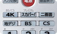 「BS/CS 4K放送など、見たい放送を手軽に切り替え」 イメージ
