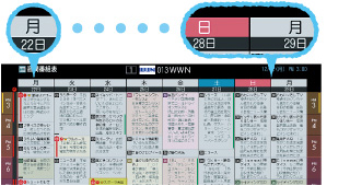 週間番組表