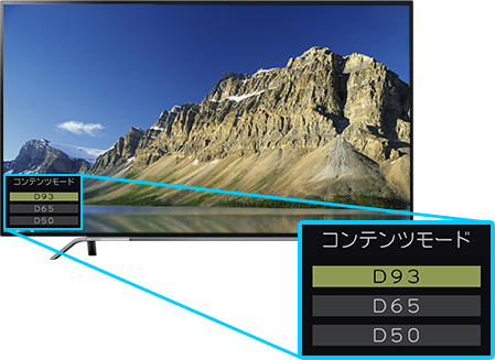「モニター（D93/D65/D50）」 イメージ