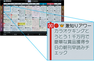 「おすすめサービス」との連動による新たな番組検索