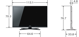 47V型ZG1の外形寸法図