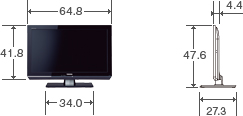 26V型ZP2の外形寸法図