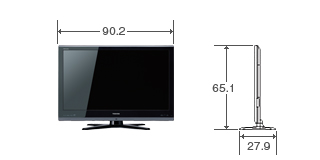 37V型ZS1の外形寸法図