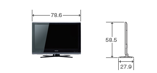 32V型ZS1の外形寸法図