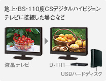 地上・BS・110度CSデジタルハイビジョンテレビに接続した場合など イメージ