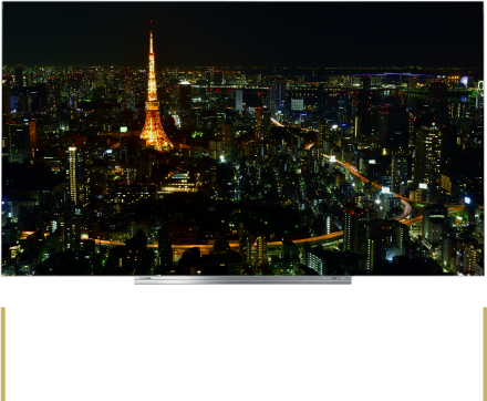 独自の映像信号処理技術により“深みある黒”だけでなく暗部の繊細な階調性までも映し出す