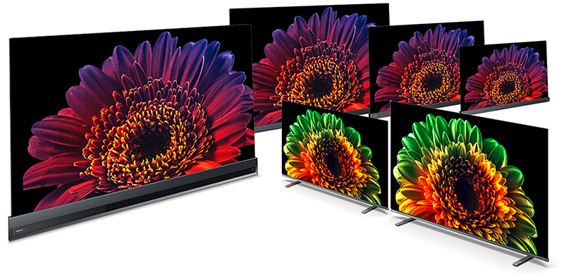 タイムシフトマシン4K有機ELレグザ 「X9400シリーズ」(上)4K有機ELレグザ「X8400シリーズ」(右下)